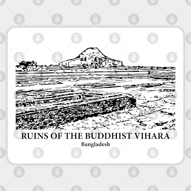 Ruins of the Buddhist Vihara - Bangladesh Sticker by Lakeric